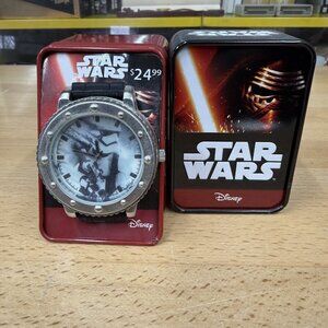 Star Wars: First Order Stormtrooper Accutime Watch (Large with Black Wristband)